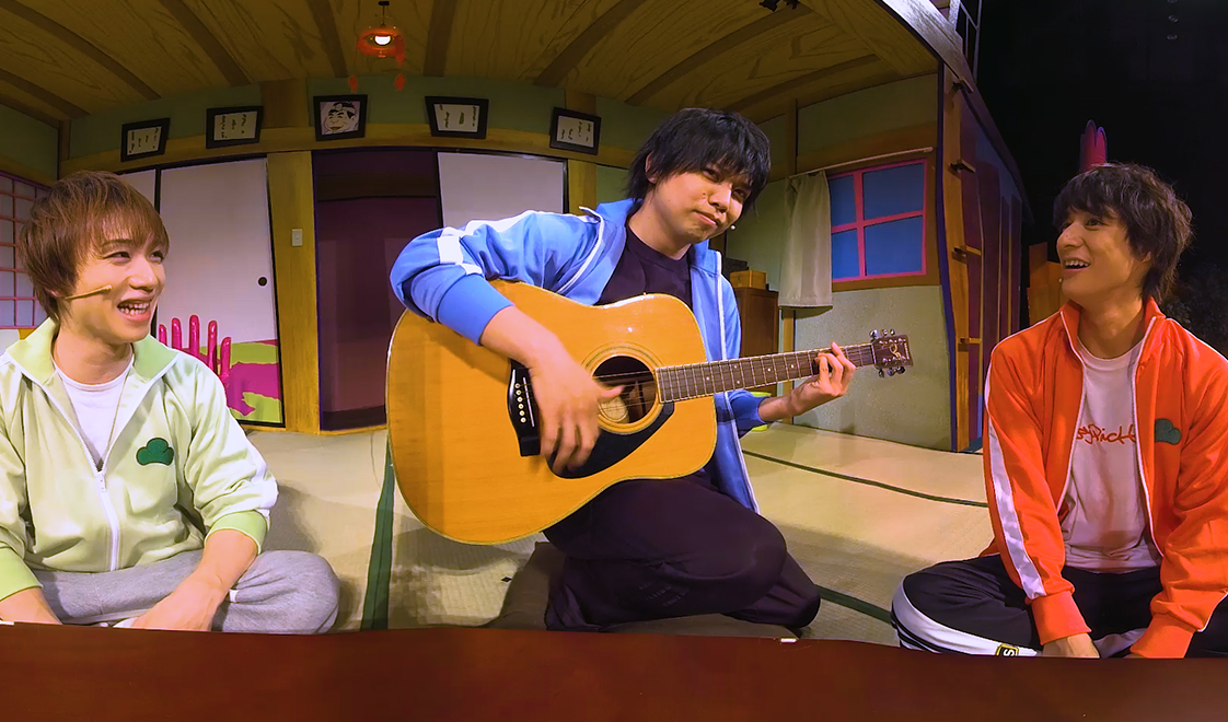 喜劇『おそ松さん』、6つ子360度トークのVR動画の配信がスタート　“神席”体験ができる舞台本編VRも イメージ画像