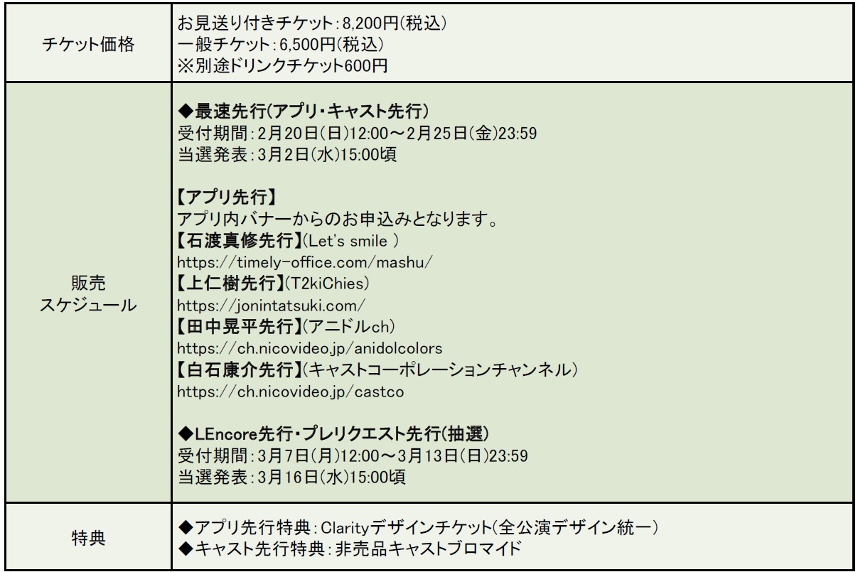 キュアステ単独公演第2弾、「Clarity Live Chapter1 -Prisoner-」上演へ イメージ画像